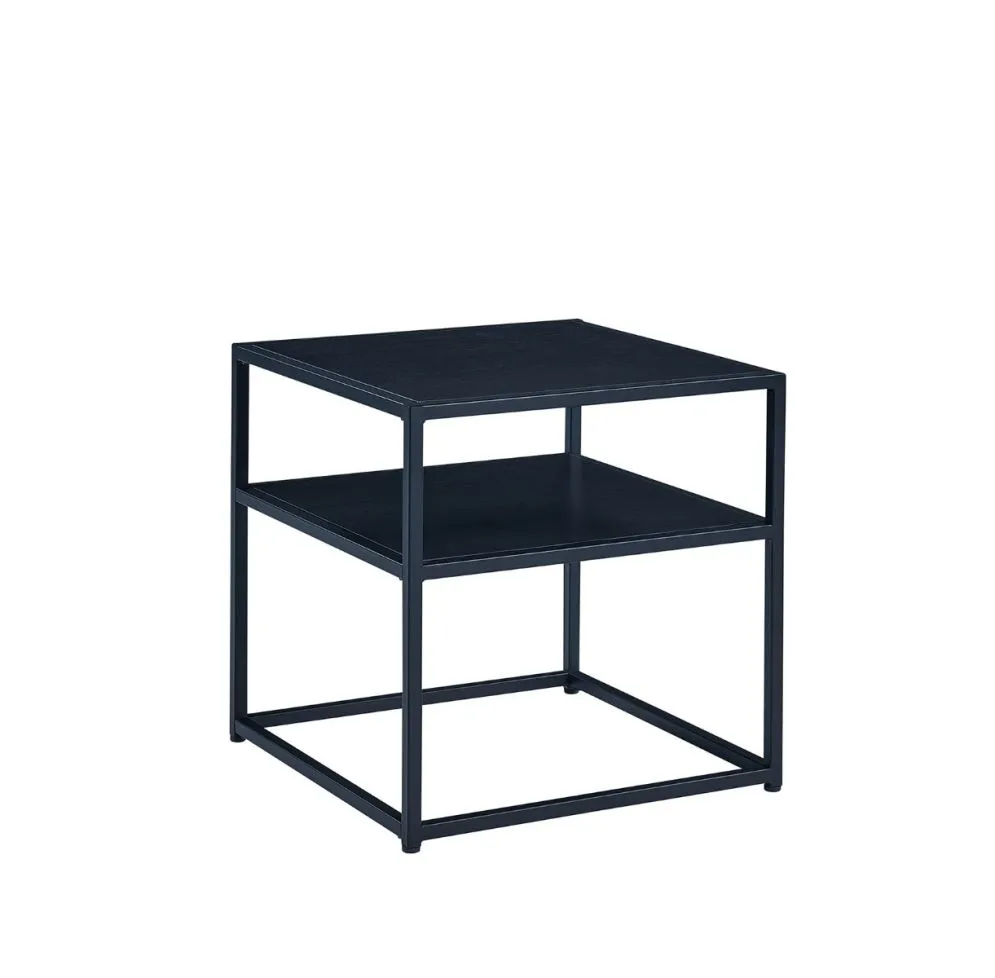 Ława SYMPHONY B 50x50 czarna z półką | MIRAT. w stylu LOFT kolekcja
