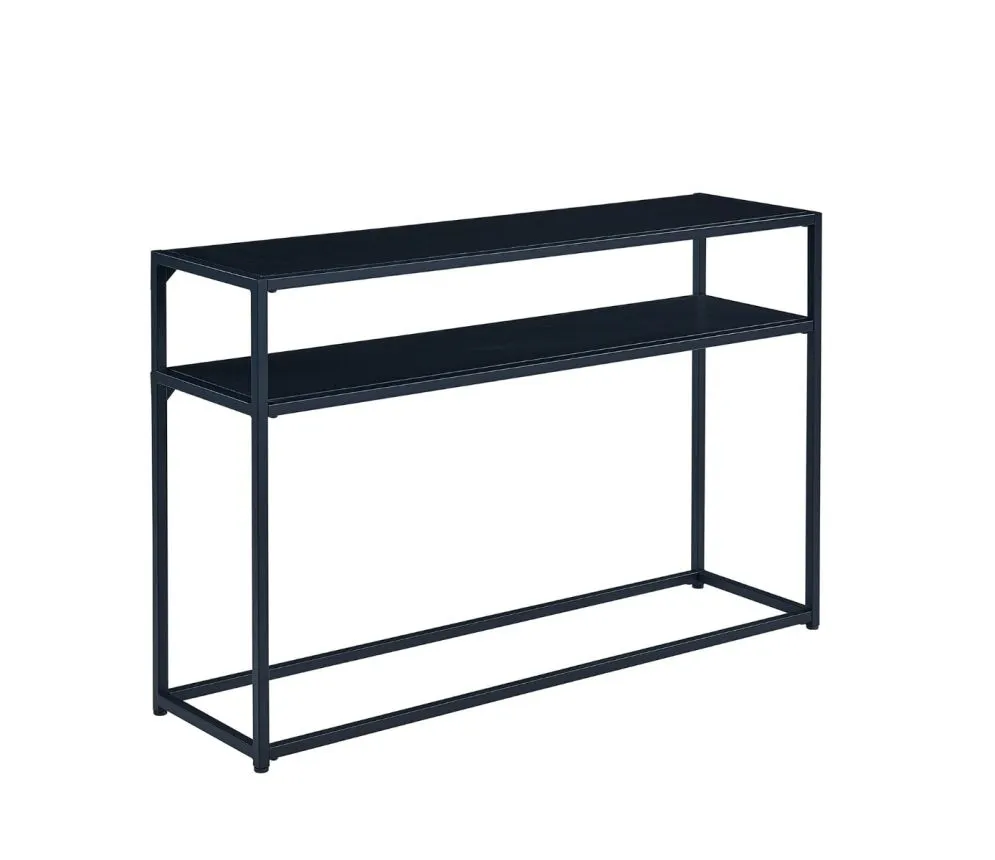 Konsola SYMPHONY C 110x30 czarna w półką do przedpokoju | MIRAT. w stylu LOFT kolekcja