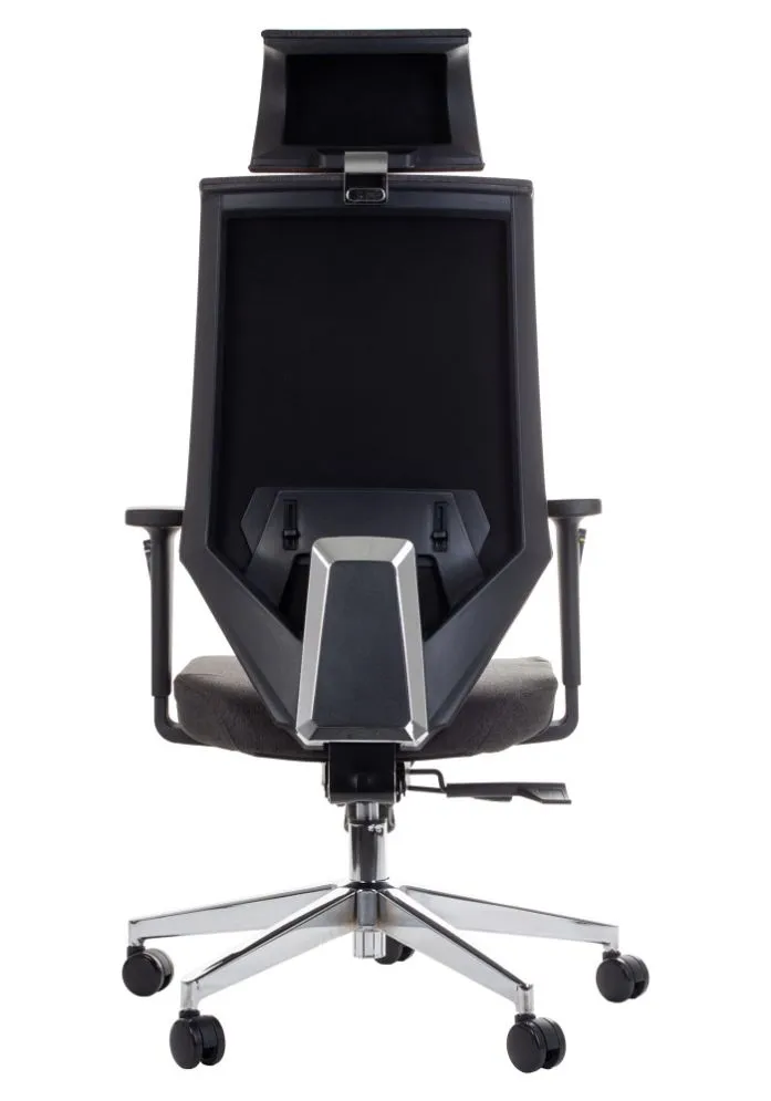 Fotel biurowy ZN-805-C szary nowoczesny | MIRAT.