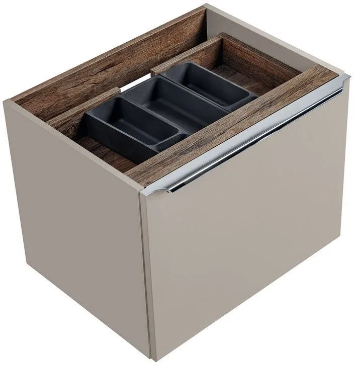 Szafka pod umywalkę nablatową SANTA FE TAUPE 80 szara krzemowa COMAD | MIRAT. styl LOFT kolekcja SANTA FE TAUPE