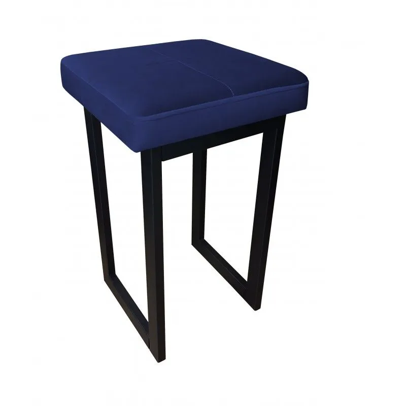 Taboret MAESTRO MG VELVET granatowy na metalowych nogach | MIRAT. w stylu kolekcja