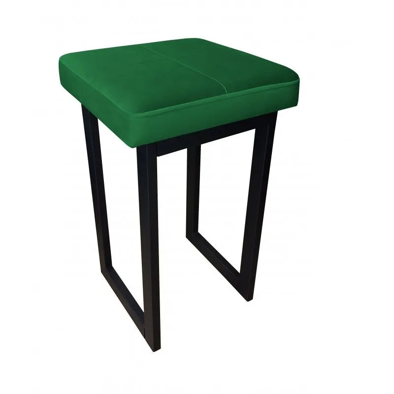 Taboret MAESTRO MG VELVET zielony na metalowych nogach | MIRAT. w stylu kolekcja