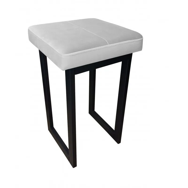 Taboret MAESTRO MG VELVET jasno szary na metalowych nogach | MIRAT. w stylu kolekcja