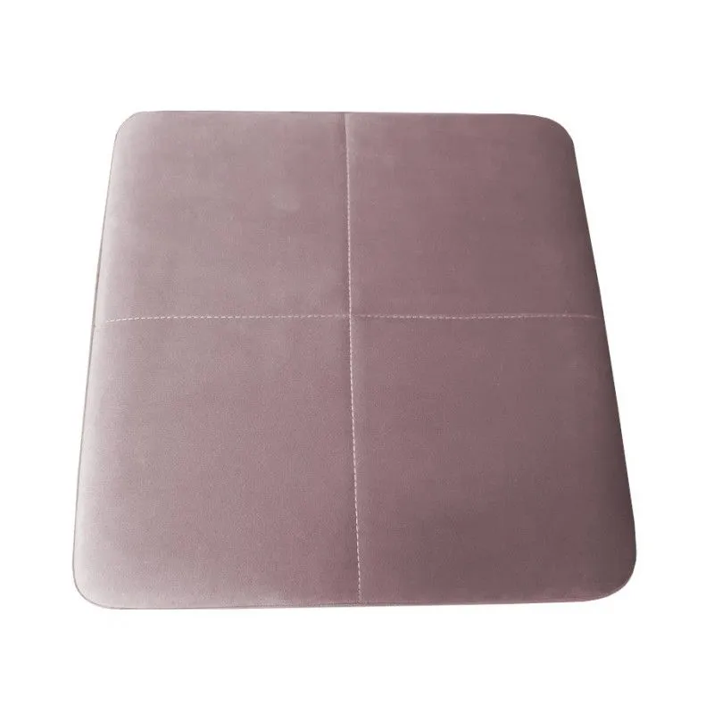 Taboret MAESTRO LOW MG VELVET jasno różowy na metalowych nogach | MIRAT. w stylu kolekcja