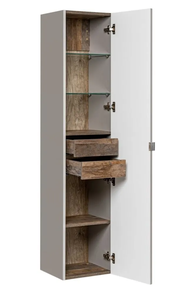 Szafka łazienkowa SANTA FE TAUPE 35 szara krzemowa COMAD | MIRAT. styl LOFT kolekcja SANTA FE TAUPE