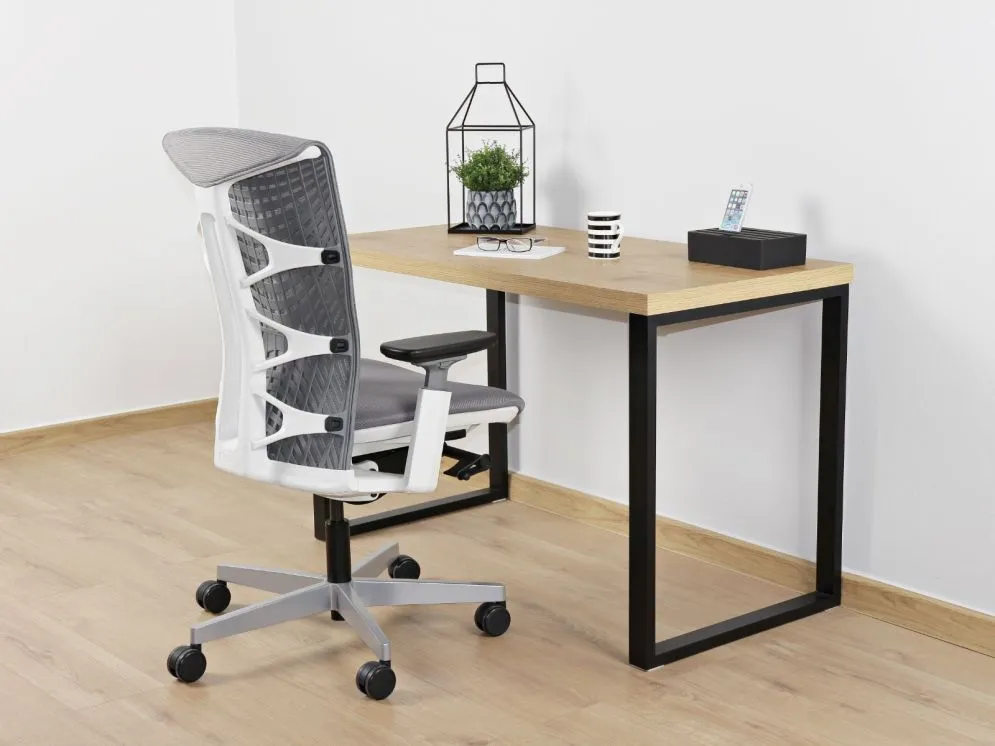 Biurko TEO dąb/czarny w stylu loft | MIRAT. w stylu LOFT kolekcja