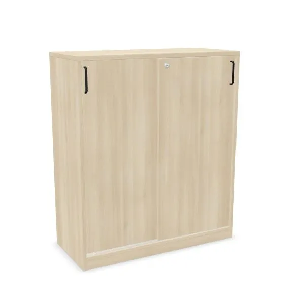 Szafka biurowa przesuwna EASY SPACE CABINET S 3-OH 100cm akacjowa zamykana I sklep meblowy MIRAT.