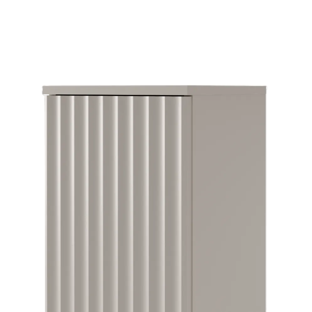 Wisząca szafka łazienkowa TIBU 2.0 2D 40x115cm kaszmirowa I sklep meblowy MIRAT. styl GLAMOUR, RYFLOWANY