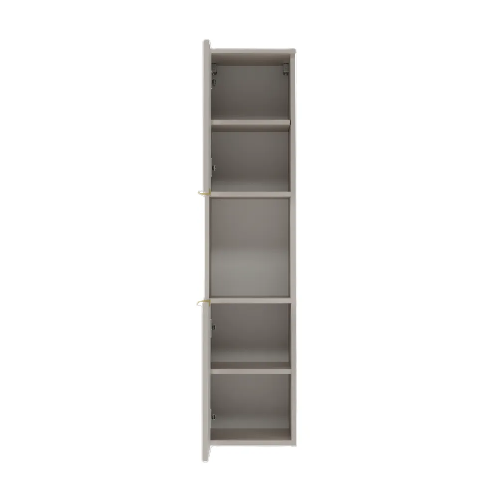 Wisząca szafka łazienkowa TIBU 2.0 2D 40x115cm kaszmirowa I sklep meblowy MIRAT. styl GLAMOUR, RYFLOWANY