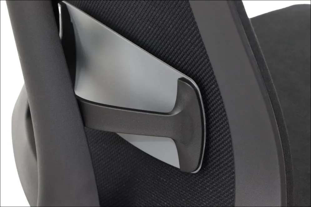 Fotel biurowy TONO czarny/chrom z regulacją wysokości siedziska I sklep meblowy MIRAT.