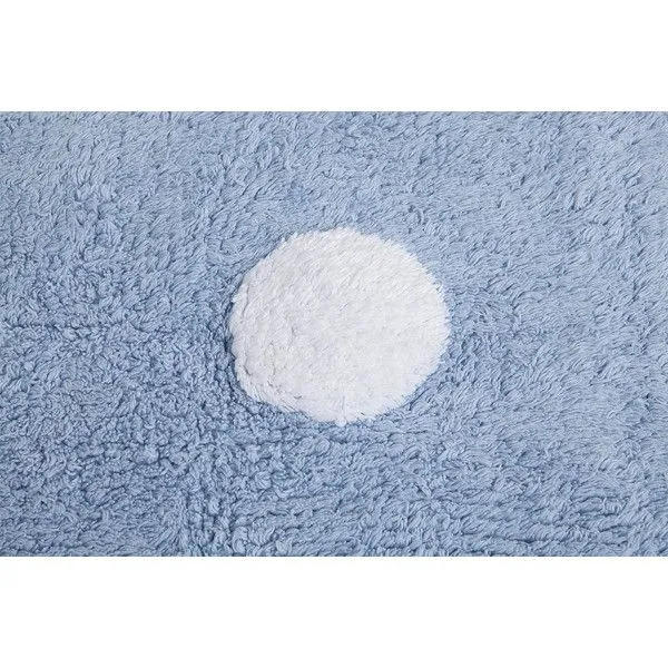 Dywan dziecięcy TOPOS AZUL/BLUE 120x160 niebieski w białe kropki | MIRAT.