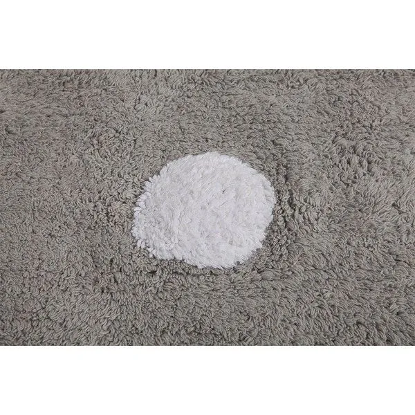 Dywan dziecięcy TOPOS GRIS/GREY 120x160 szary w białe kropki | MIRAT.