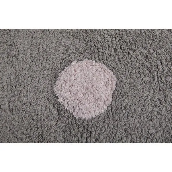 Dywan dziecięcy TOPOS TRICOLOR GREY ROSA/PINK 120x160 szary w kropki | MIRAT.
