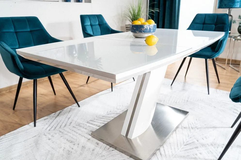 Krzesło LILIA VELVET turkusowe tapicerowane aksamitem | MIRAT. styl GLAMOUR, LOFT
