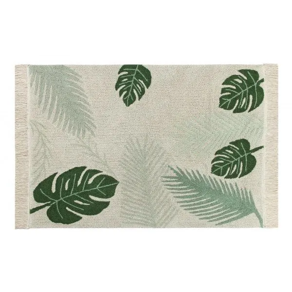 Dywan TROPICAL GREEN 140x200 beżowy bawełniany | MIRAT.