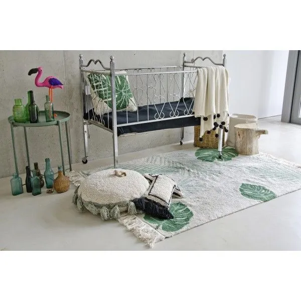 Dywan TROPICAL GREEN 140x200 beżowy bawełniany | MIRAT.