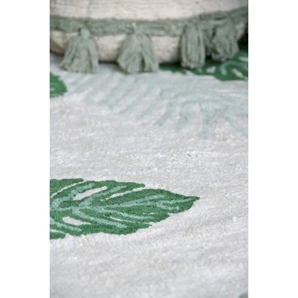 Dywan TROPICAL GREEN 140x200 beżowy bawełniany | MIRAT.