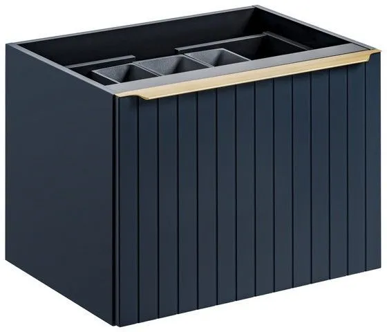 Szafka pod umywalkę nablatową SANTA FE DEEP BLUE 60 niebieska indigo COMAD | MIRAT. styl GLAMOUR, LOFT kolekcja SANTA FE DEEP BLUE