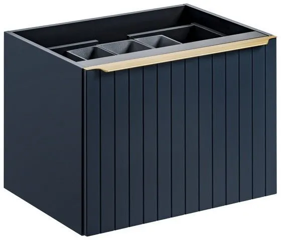 Szafka pod umywalkę nablatową SANTA FE DEEP BLUE 80 niebieska indigo COMAD | MIRAT. styl GLAMOUR, LOFT kolekcja SANTA FE DEEP BLUE