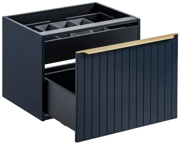 Szafka pod umywalkę nablatową SANTA FE DEEP BLUE 80 niebieska indigo COMAD | MIRAT. styl GLAMOUR, LOFT kolekcja SANTA FE DEEP BLUE