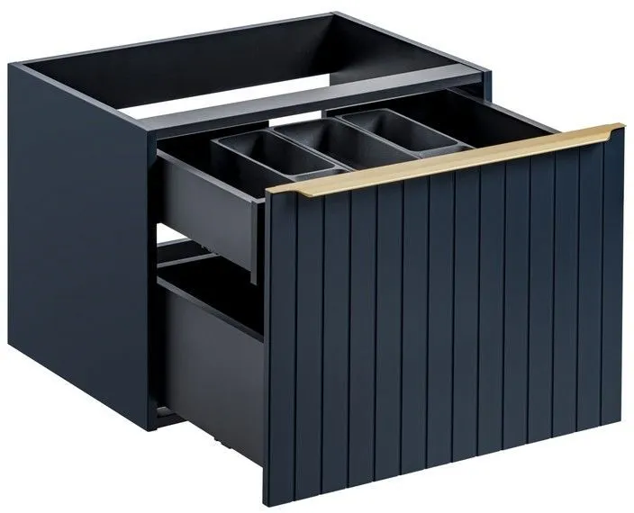 Szafka pod umywalkę nablatową SANTA FE DEEP BLUE 80 niebieska indigo COMAD | MIRAT. styl GLAMOUR, LOFT kolekcja SANTA FE DEEP BLUE