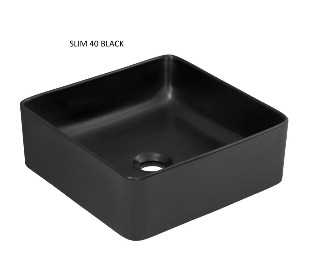 Szafka pod umywalkę nablatową TALIA CASELLA 2S 60cm dąb casella/czarny mat z blatem MIRAT. styl KLASYCZNY, LOFT