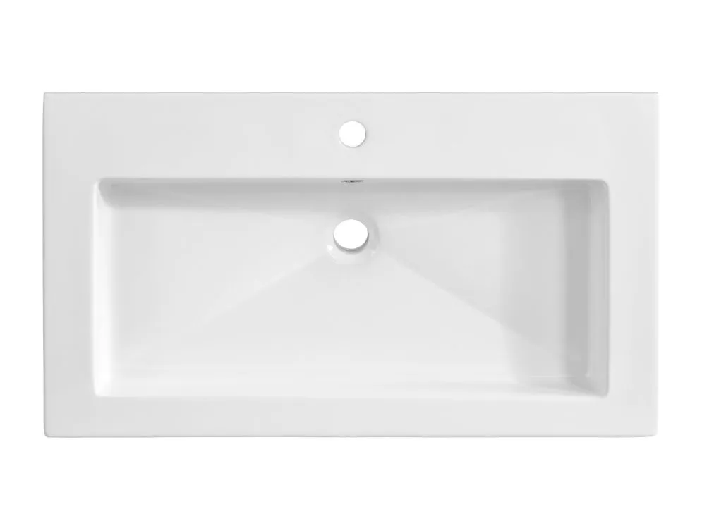Szafka pod umywalkę FIJI WHITE 82 100cm biała wisząca I sklep meblowy MIRAT. styl RYFLOWANY, SKANDYNAWSKI