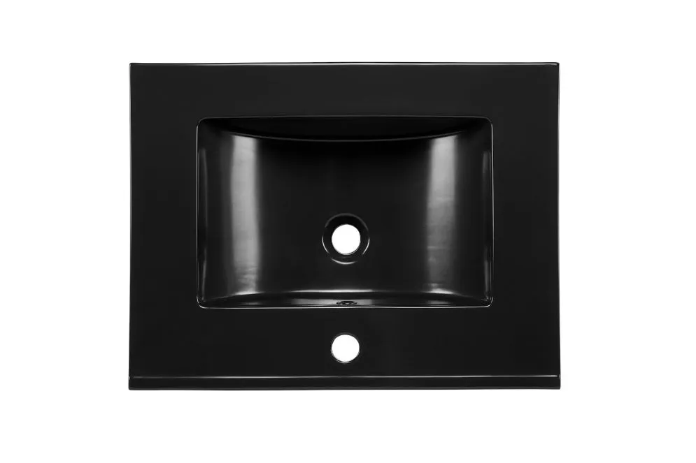 Szafka pod umywalkę BLACK WOTAN 82 60cm czarna/dąb ryflowane fronty I sklep meblowy MIRAT. styl LOFT, RYFLOWANY