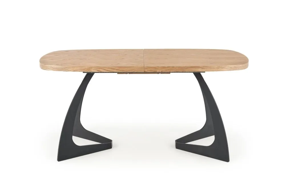 Stół rozkładany VELDON 160(200)x90 dąb/czarny w stylu loft | MIRAT. w stylu LOFT kolekcja