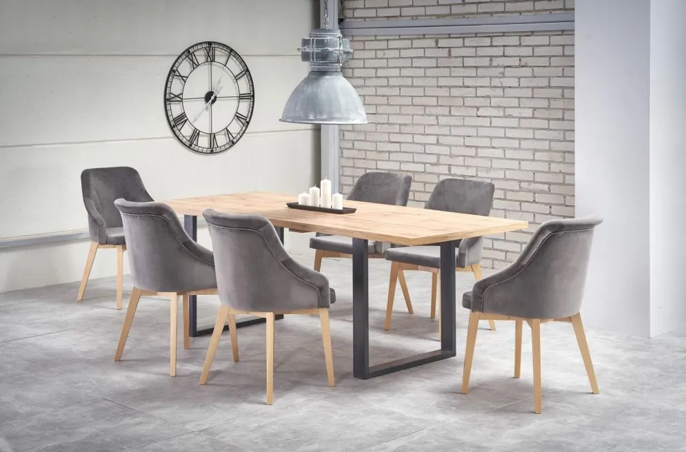 Stół VENOM 160(210)x90 w stylu loftowym | MIRAT. w stylu LOFT kolekcja