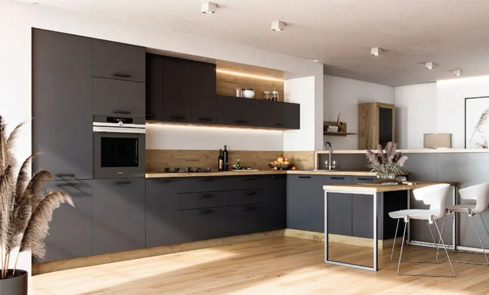 Szafka kuchenna stojąca 60 VENTO D-60/82 antracyt firmy Halmar | MIRAT. w stylu LOFT kolekcja VENTO