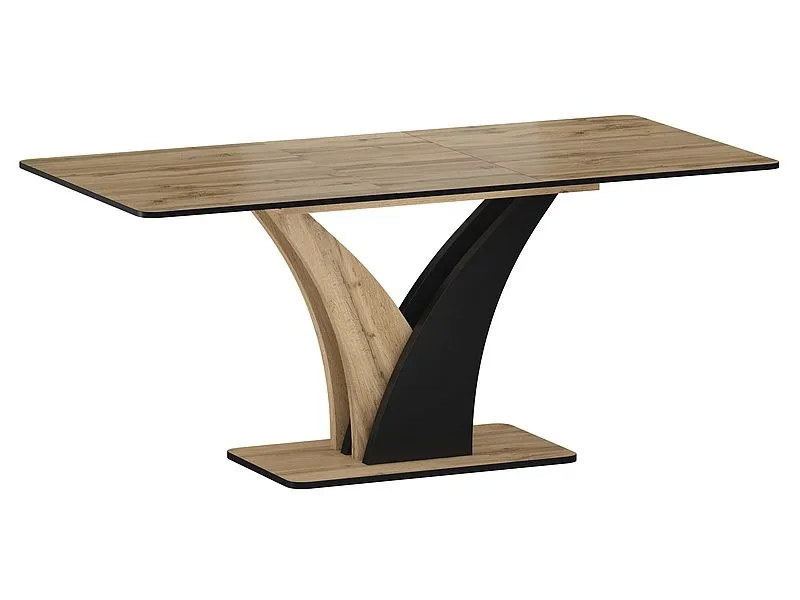 Stół rozkładany VENTO 120(160)x68 dąb artisan/czarny do jadalni I sklep meblowy MIRAT. styl LOFT