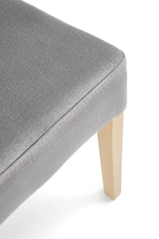 Krzesło tapicerowane VERMONT VELVET szare pikowane I sklep meblowy MIRAT. styl GLAMOUR