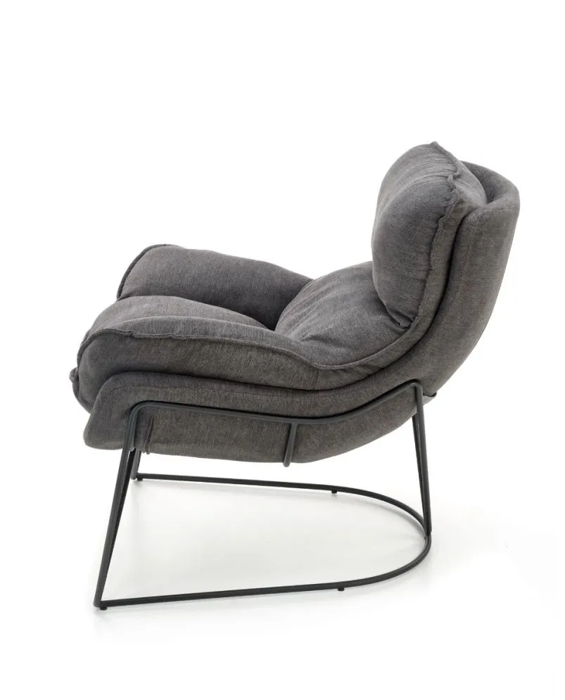 Fotel do salonu VOLKER ciemnoszary w stylu loft | MIRAT. w stylu LOFT kolekcja