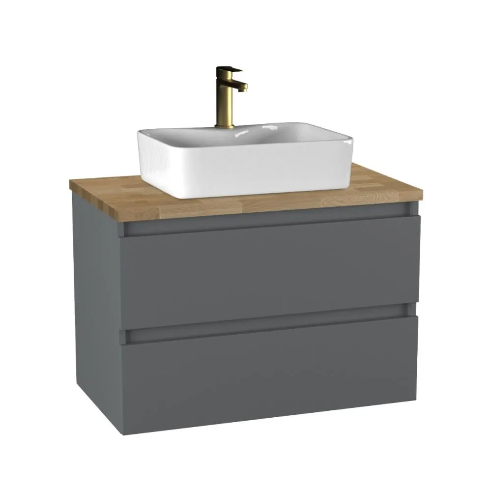 Szafka pod umywalkę ARCO 80 cm grafitowa modułowa | MIRAT