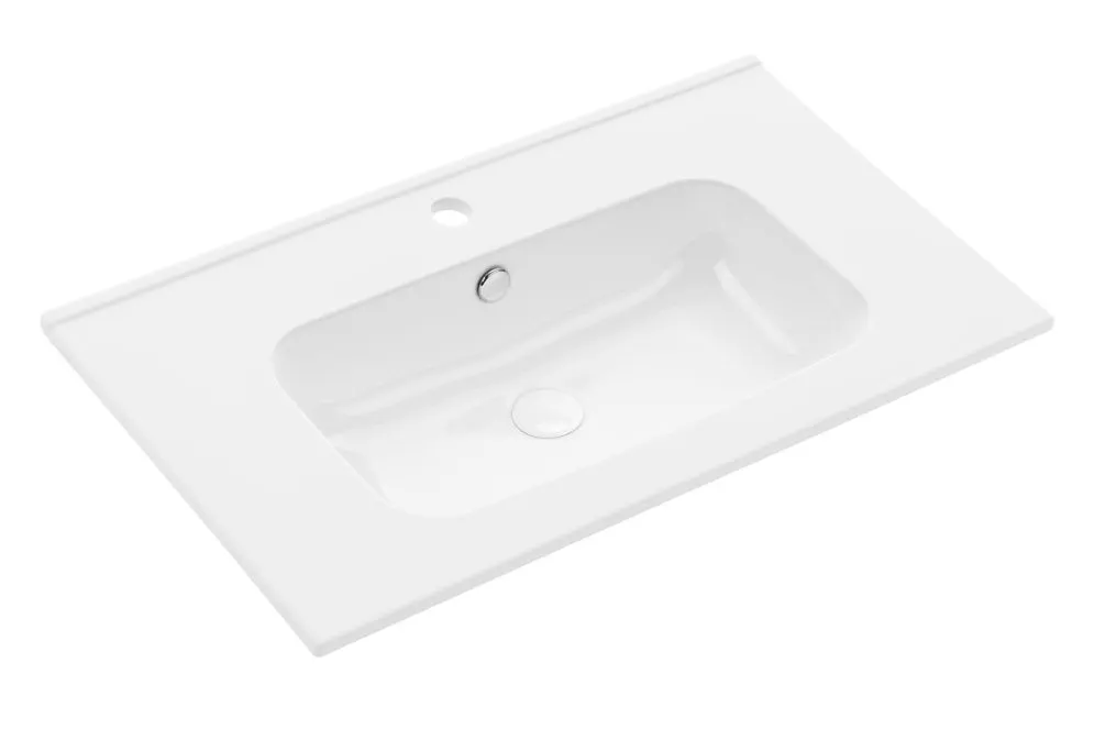 Szafka pod umywalkę CHIC 80 cm czarna półmat z szufladami| MIRAT