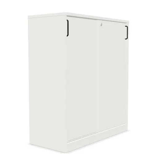 Szafka biurowa przesuwna EASY SPACE CABINET S 3-OH 100cm biała zamykana I sklep meblowy MIRAT.