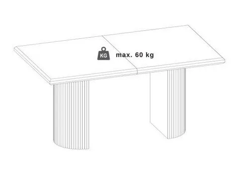 Stół rozkładany BOLERO 160(250)x90 czarny prostokątny I sklep meblowy MIRAT. styl LOFT