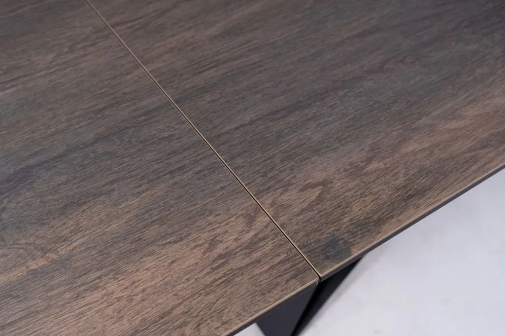 Stół WESTIN CERAMIC 160(240)x90 brązowy I sklep meblowy MIRAT. styl LOFT