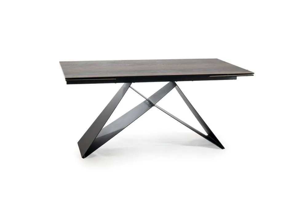 Stół WESTIN CERAMIC 160(240)x90 brązowy I sklep meblowy MIRAT. styl LOFT