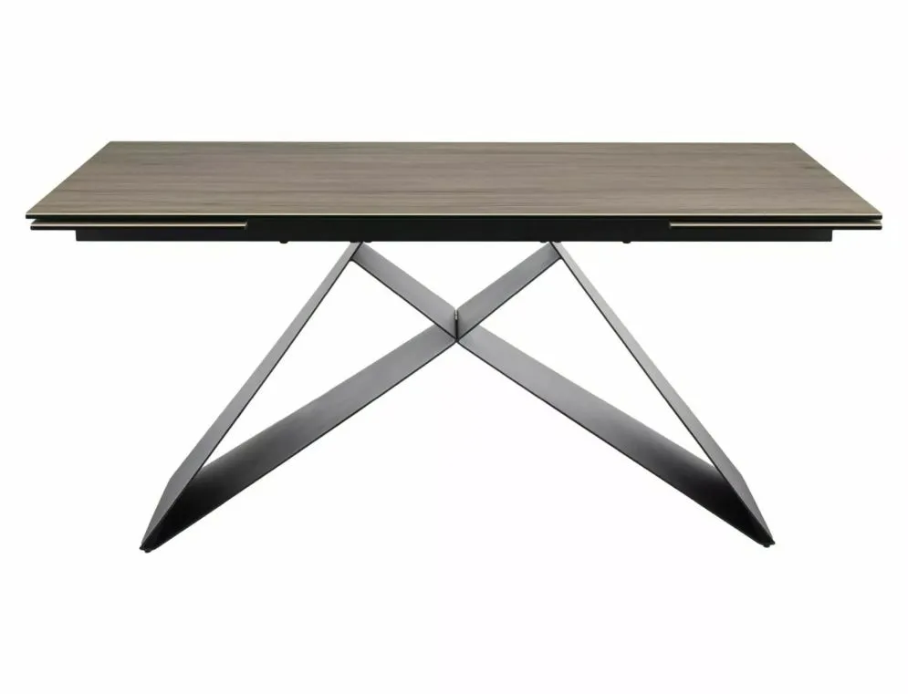 Stół rozkładany WESTIN CERAMIC 160(240)x90 jasny brąz mat sabbia designerski I sklep meblowy MIRAT. styl GLAMOUR