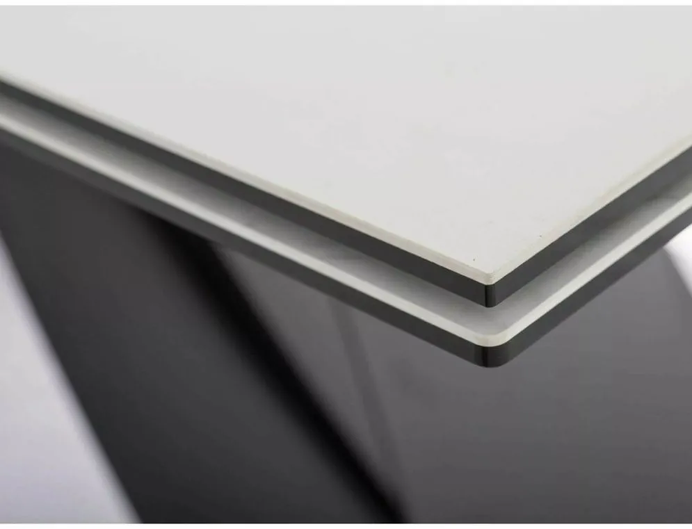 Stół rozkładany WESTIN CERAMIC 160(240)x90 kremowy mat diamond cream z ceramicznym blatem I sklep meblowy MIRAT. styl GLAMOUR
