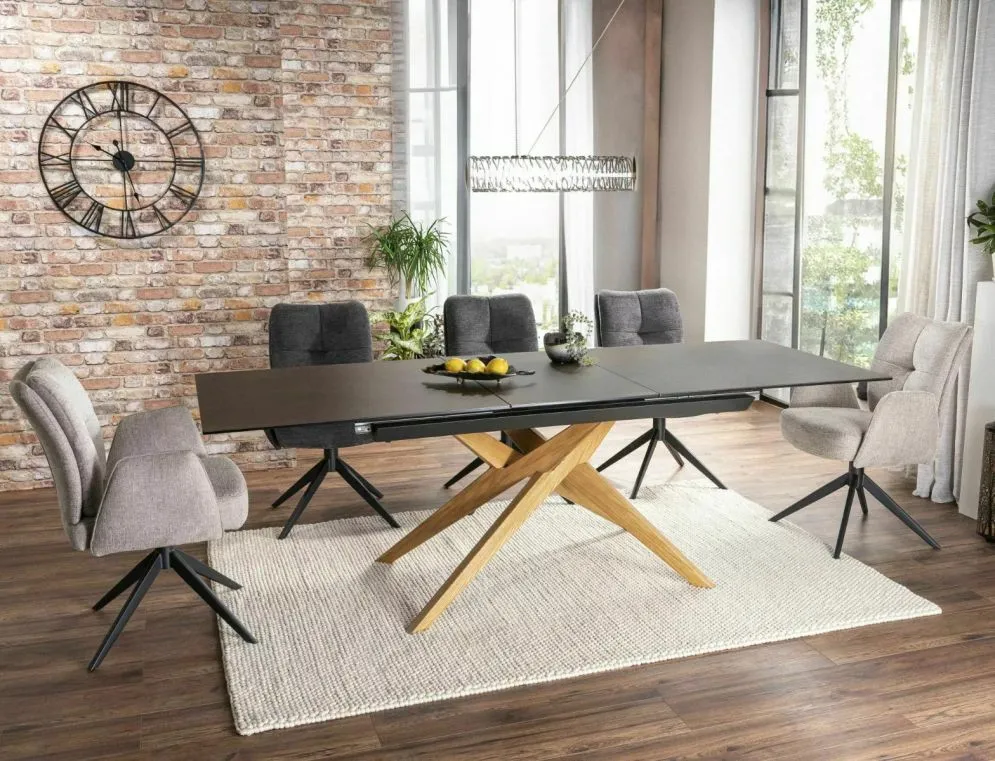 Krzesło tapicerowane WING BREGO jasnobeżowe obracane w stylu loft I sklep meblowy MIRAT. styl LOFT
