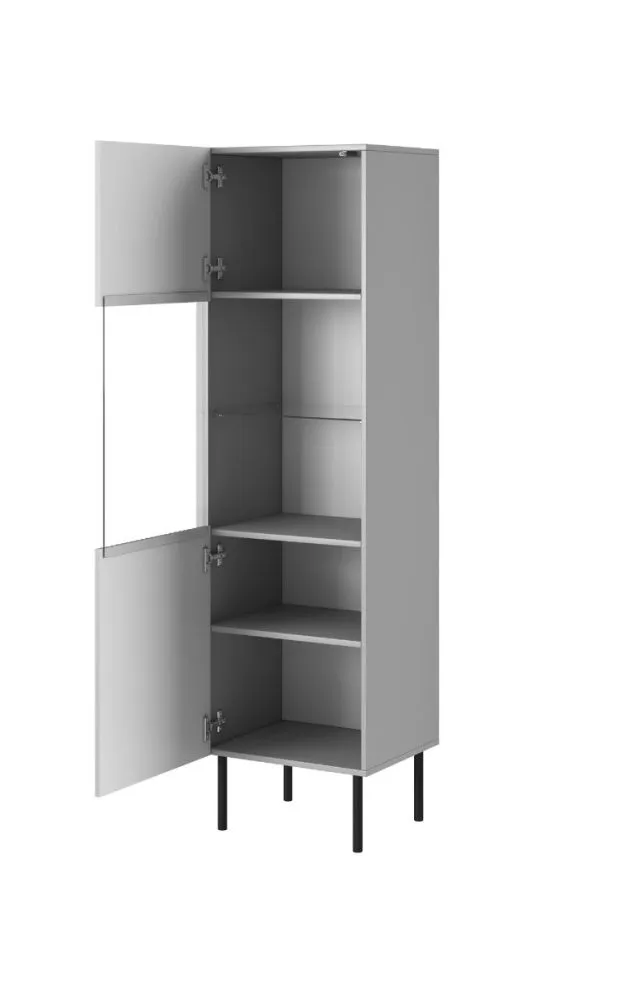 Witryna wisząca ASENSIO W-1 jasnoszara I sklep meblowy MIRAT. styl LOFT kolekcja ASENSIO