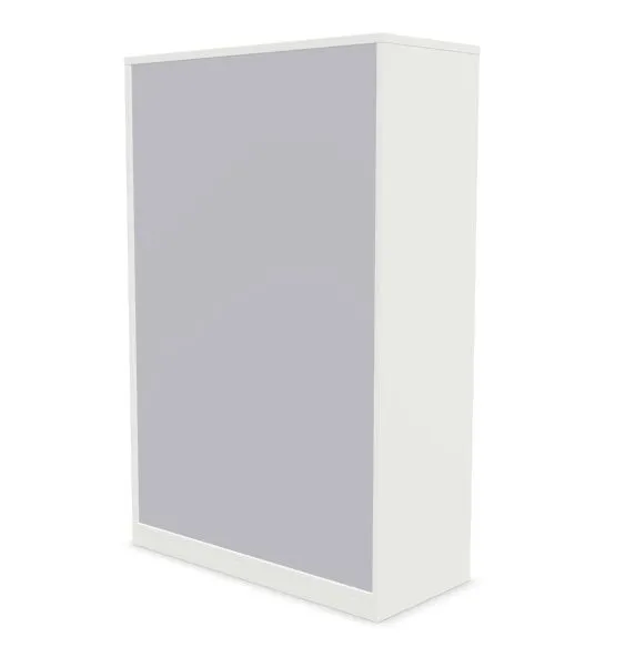 Szafka biurowa żaluzjowa EASY SPACE CABINET HRT 4-OH 100cm biała zamykana I sklep meblowy MIRAT.
