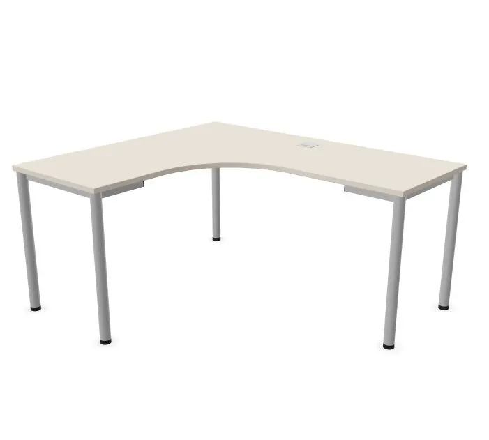 Biurko narożne EASY SPACE I-LEG LS 160x140cm kaszmirowe I sklep meblowy MIRAT.