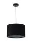 Lampa wisząca HOME 30 czarna welurowa walec | MIRAT.
