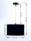 Lampa wisząca HOME 30 czarna/srebrna ręcznie robiona do jadalni | MIRAT. w stylu kolekcja