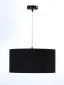 Lampa wisząca HOME 40 czarna/srebrna walec welurowa | MIRAT. w stylu kolekcja