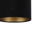Lampa wisząca HOME 30 czarna/złota elegancka welurowa | MIRAT. w stylu kolekcja